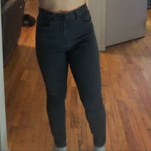 High waisted jeans